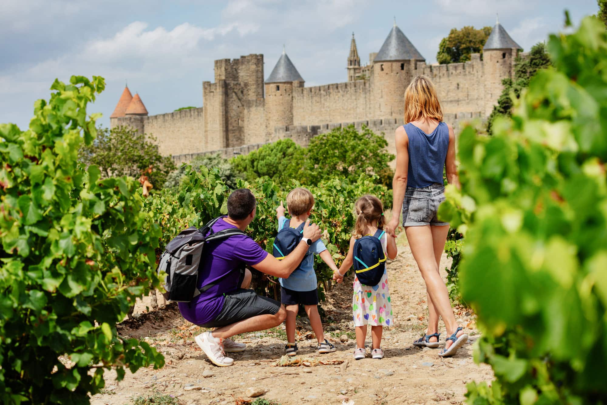 Carcassonne en famille