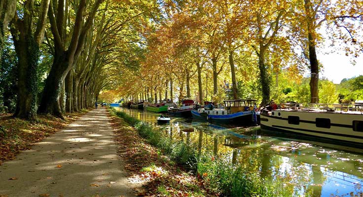 Le Canal du Midi dans l'H&eacute;rault