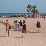 Plage animée de Valras