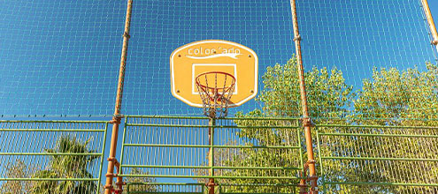 Terrain de basket au camping à Valras-Plage
