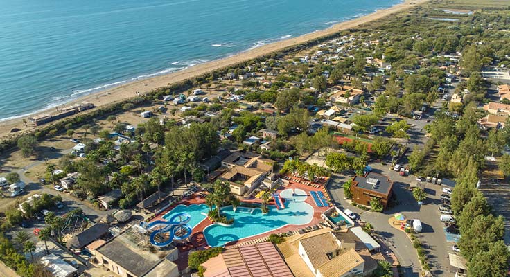 Camping en bord de mer pr&egrave;s de B&eacute;ziers
