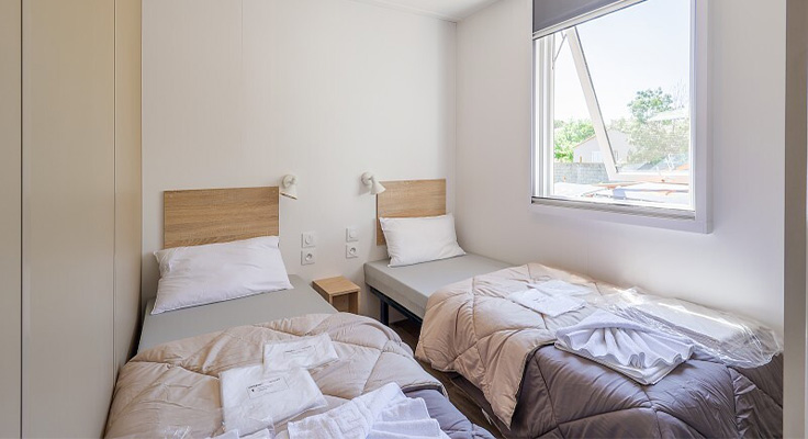 Chambre lits simples mobile-home Ultimate