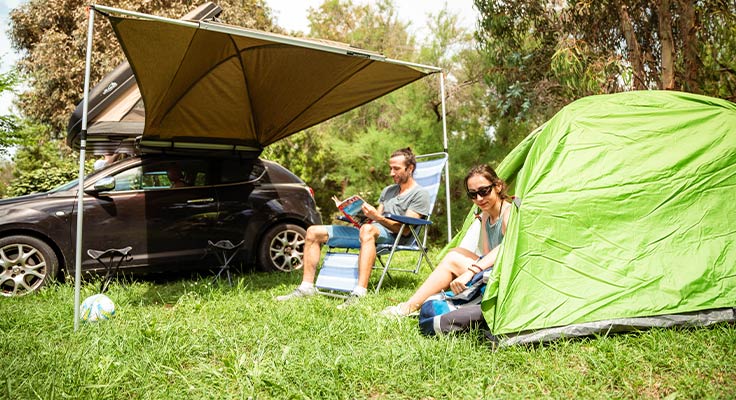 Emplacement de camping pour camping-car, caravane et tente &agrave; Valras