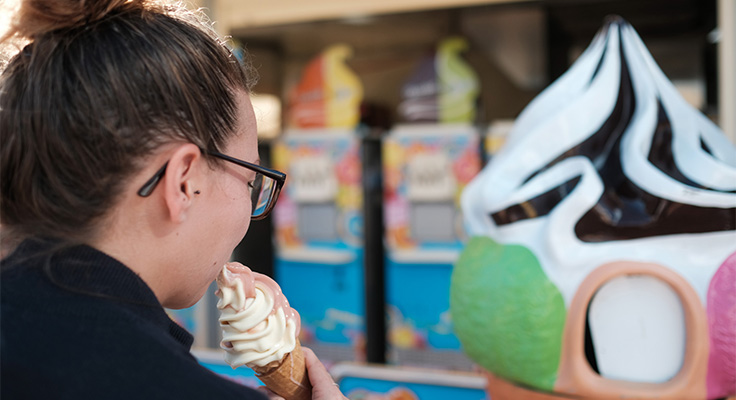 Glacier du camping La Plage et le Bord de Mer