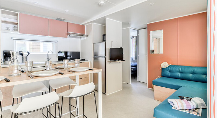 Salon-cuisine mobil-home Comfort