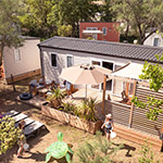 Mobil-home en location au camping La Plage et le Bord de Mer