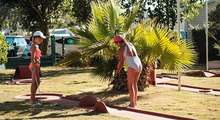 Mini gaolf au camping &agrave; Valras