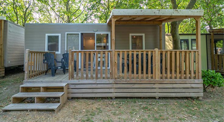 Mobil-home Comfort au camping 4* Plage et Bord de Mer