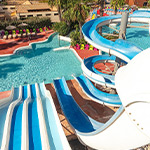 Parc aquatique du camping pour toute la famille