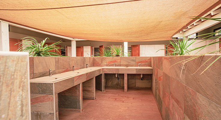 Sanitaires du camping