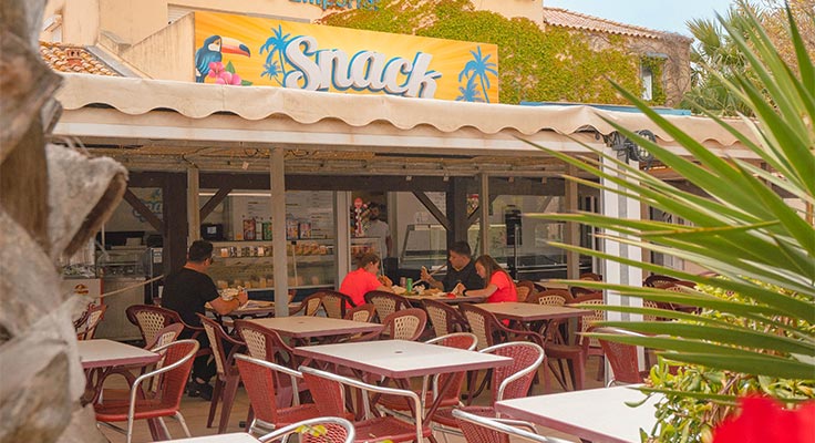 Snack du camping La Plage et le Bord de Mer &agrave; Valras