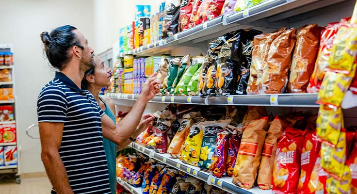 Sup&eacute;rette du camping &agrave; Valras